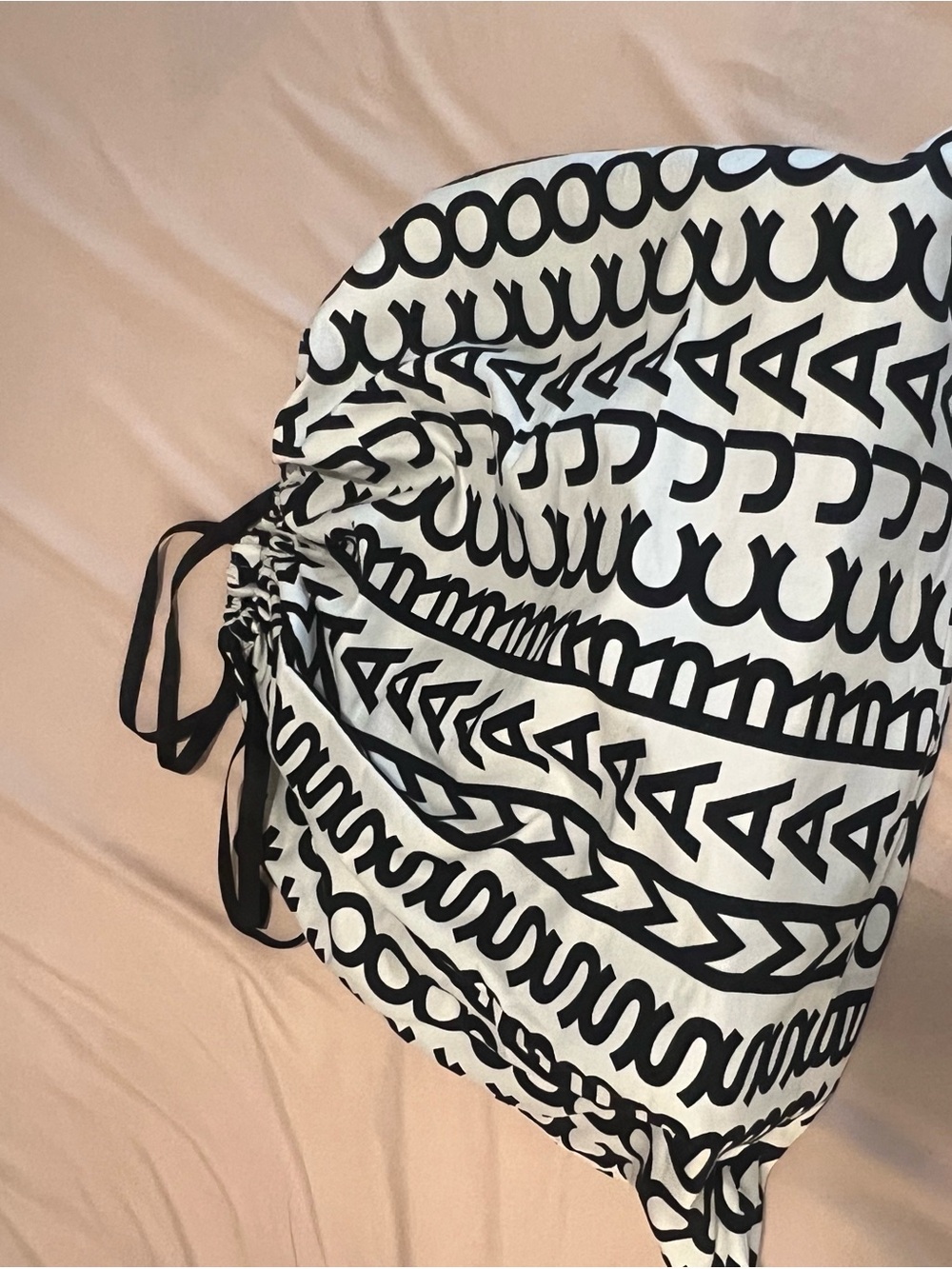 Black & White Patterned Women’s Swim Cover-Up